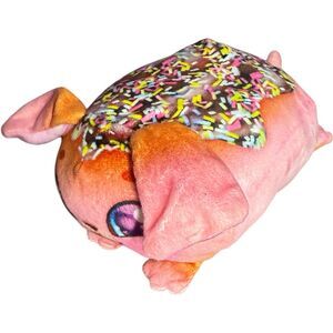 Cookeez Makery Baked Treatz Frosty Fido Plush Pink Sprinkle Dog 7” SEE VIDEO